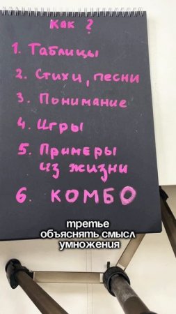 Выбрала способ, как выучить таблицу умножения?