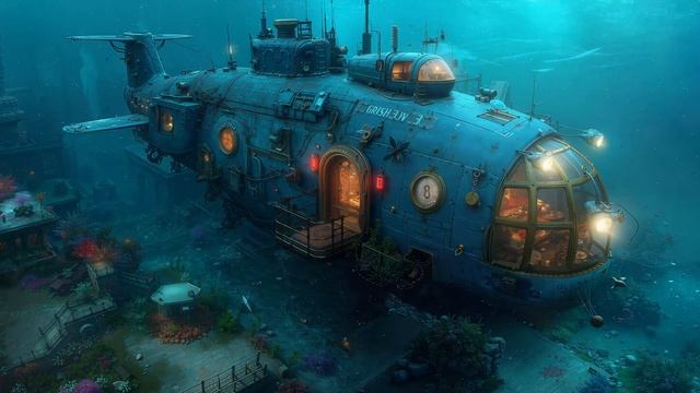 SUBMARINE Cyberpunk Ambience  Deep Ocean Ambient Music for Sleep & Escape #space #bedroom