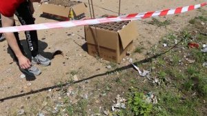обзор батарей салютов на следующий день после отстрела