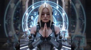 Супер-робот БлондинкаКсю Дериватив ИИ