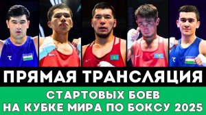 Прямая трансляция Первых боев сборной Казахстана и Узбекистана на Кубке мира по боксу 2025 в Астане!
