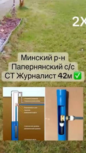 👷♂️Бурение скважины на воду 42м под ключ в Минском р-н, Папернянский с/с, СТ Журналист.