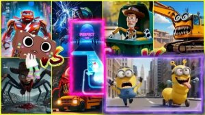 8 Монстров, выполняющих задание - Вращающееся колесо