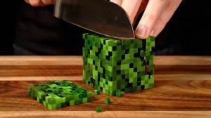 ИИ сгенерировал ASMR-нарезку кубов из Minecraft.