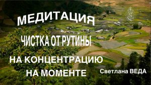 МЕДИТАЦИЯ НА КОНЦЕНТРАЦИЮ ЧИСТКА ОТ РУТИНЫ #онлайн #медитации #shorts #светланаведа