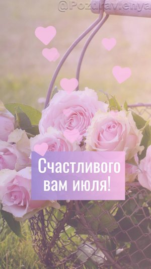 Летняя открытка. Июль. Стихи #июль