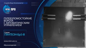 МТМ-ПРО- 111 - Пулевзломостойкие ворота с автоматическим управлением серии Пантеон-Бр5-III