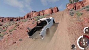 Большой тест автомобилей на грунтовой горке, кто заедет? Видео из Beam NG Drive