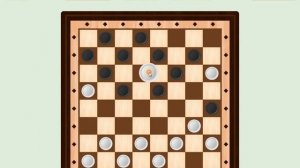 Русские шашки. Счет 1-0. Без проблем