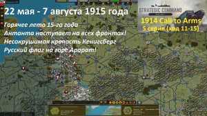 [Strategic Command: WWI] 1914 Call to Arms. 22 мая - 7 августа 1915 года (Ход 11-15)