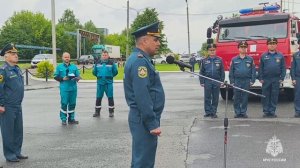 Вручение пожарной техники подразделениям, обеспечивающим безопасность ПАО "Казаньоргсинтез"