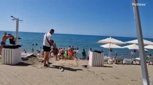 Геленджик Архипо-Осиповка Чёрное море сегодня 30 июня 2025. Обстановка на Центральном пляже, погода