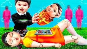 Кукла из Игры в Кальмара от рождения до смерти! Как стать куклой из Игра в кальмара!