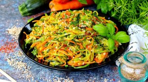 🥗 Салат из кабачков с корейской заправкой