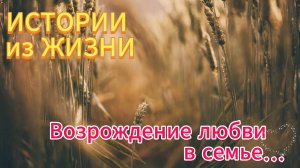 Истории любви - Возрождение любви в семье... НОВИНКА