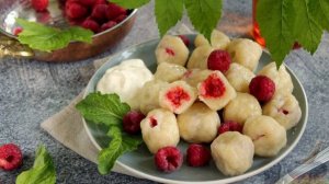 Вареники без лепки. ЛЕНИВЫЕ ВАРЕНИКИ С МАЛИНОЙ