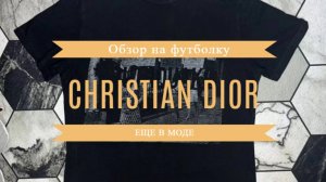 Обзор на футболку christian dior