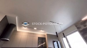 СТОК-ПОТОЛОК SLOTT светильники. Натяжные Потолки. Парящий.