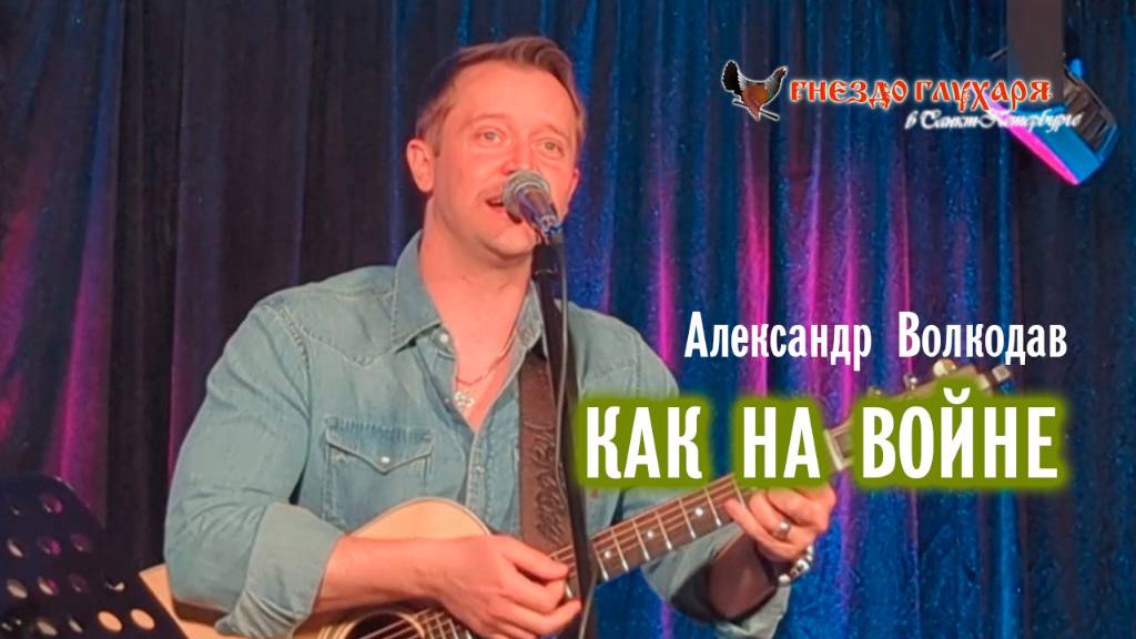 "КАК НА ВОЙНЕ" Александр Волкодав - "Гнездо глухаря" Питер 28.06.25 #александрволкодав #агатакристи