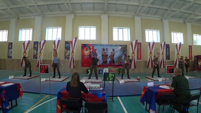 Чемпионат ВС РФ 25 Рывок гири Демышев Размазнин