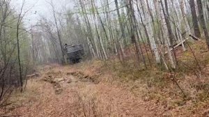 Едем  обратно с рыбалки