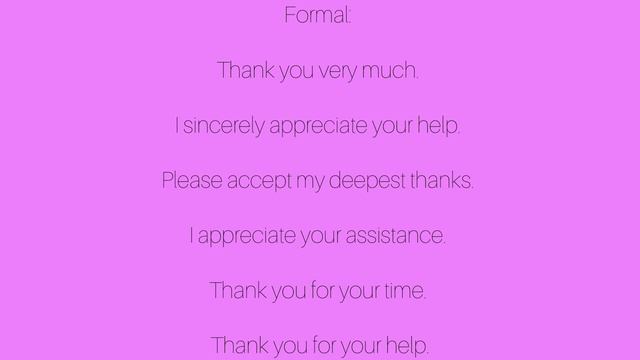 Как бы ты сказал Спасибо? How would you say Thanks?