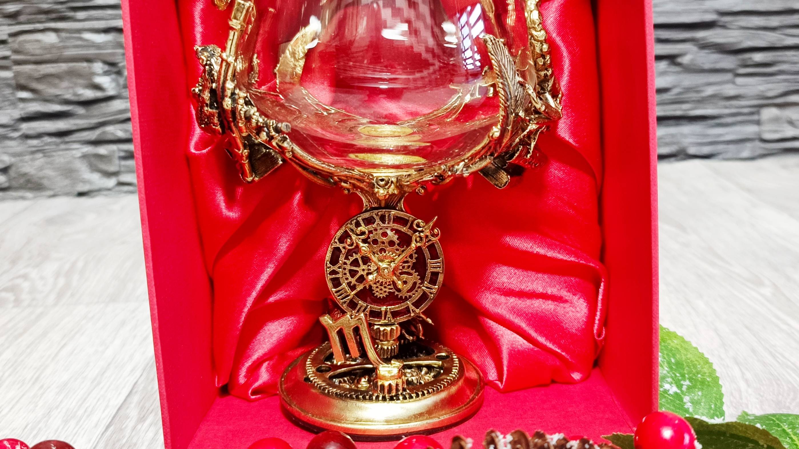 Бокал для коньяка, виски или бренди, знак зодиака «Скорпион»