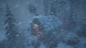 ЗВУКИ СНЕЖНОЙ БУРИ УБАЮКИВАЮТ. 5-часовая средневековая снежная деревня, звуки метели убаюкивают