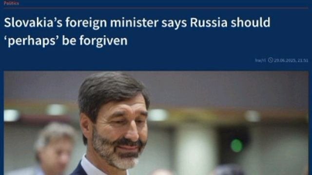 ‼️🇷🇺🇸🇰Глава МИД Словакии призвал Запад к диалогу с Россией и возможному прощению