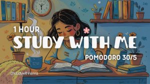 Music for Study | 1 HOUR STUDY WITH ME | Pomodoro 30/5