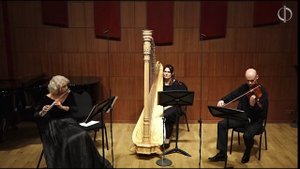 Клод Дебюсси, соната для альта, флейты и арфы.