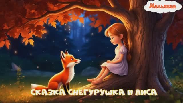 Сказка снегурушка и лиса мультфильм |АудиоСказка|народные|детские|рассказ|онлайн|мультфильм|