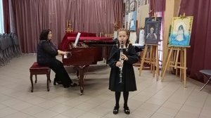А. Хачатурян "Андантино', РНП "Я на камушке сижу"_кларнет