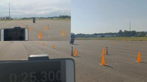 Сравнение лучших попыток двух разных дней