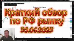 Обзор РФ рынка 30.06.2025 | Трейдинг | Инвестиции | МосБиржа | Торговые идеи | Акции