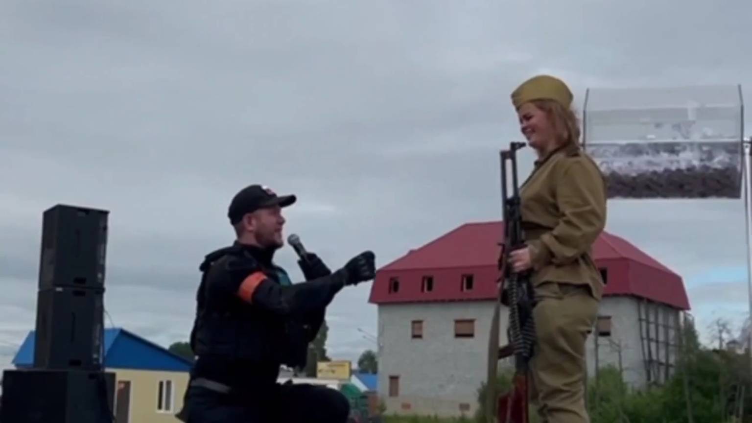 На военной реконструкции в Советском зародилась новая семья