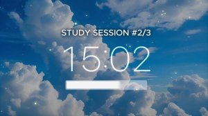 ⏱️ 45/15 Pomodoro Timer + Alarm | 3 Hours | No Music