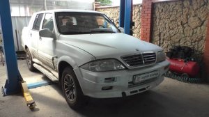 Замена задних пружин на SsangYong Musso Sports 2,9 СсангЙонг Муссо Спортс 2005