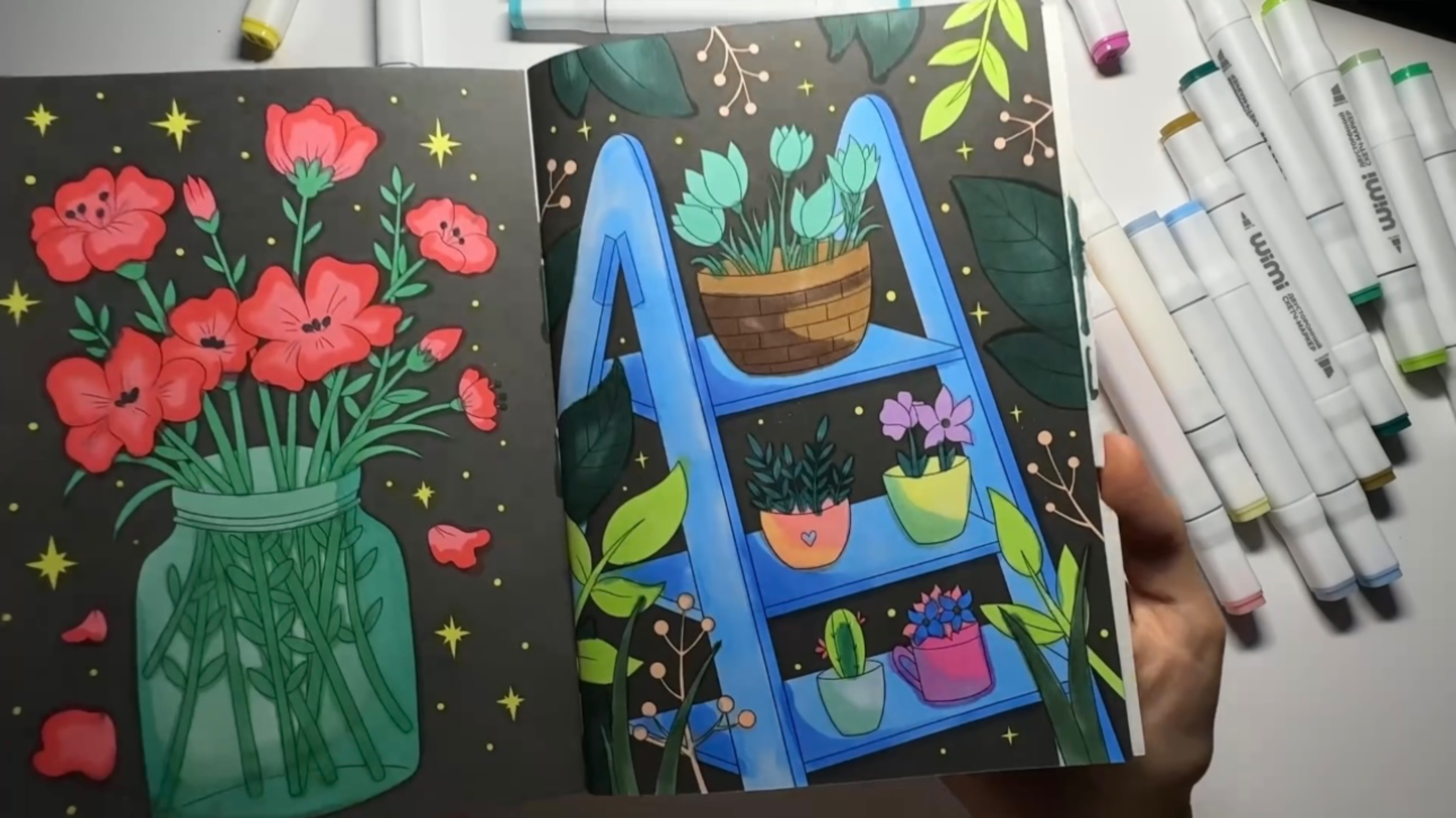 Раскрашиваем вместе 💜, раскраска, разукрашка, цветы и коты, для детей. смотреть онлайн