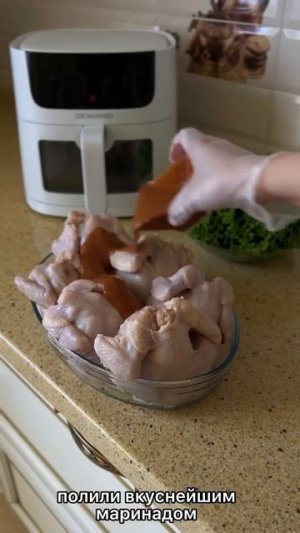 Цыплята в маринаде в аэрогриле Demiand 🐔🔥