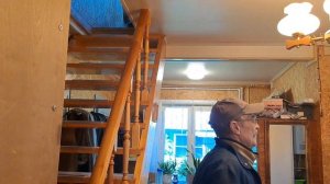 Мама, Папа. Утро в деревне. Собака радуется гулянке. Я Вышел на улицу, участок.