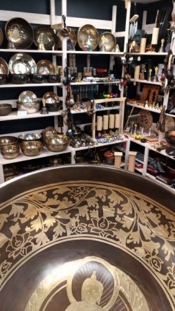 Кованая поющая чаша Mustang Luxury SVS (19 см, нота:Фа # ,185 Гц ) / Singing Bowl / shamanic.moscow