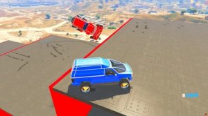 FlazinHOW DARE CAN A HUGE BELAZ CLIMB UP THE STAIRS! - EXPERIMENTS IN GTA 5 ONLINE