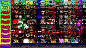 Спрунки- Путешествие через эмоции | От фазы 1 до фазы 10 #sprunki #incredibox #roblox