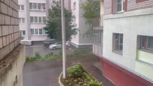 Дождливый вечер и прохладно - Timelapse from the window