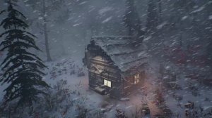 СУРОВАЯ ЗИМНЯЯ БУРЯ. Звуки снежной бури и завывания ветра успокаивают. Видео снегопада для сна