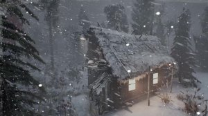 Звуки сильной метели и завывающего ветра убаюкивают. Атмосфера снежной бури. Воющий ветер