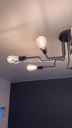Белый матовый СТОК-ПОТОЛОК.  #натяжные_потолки #матовыйтоп