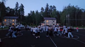 В летнем лагере под Рузой. Дали мастер-класс футбольной команде "Барвиха".