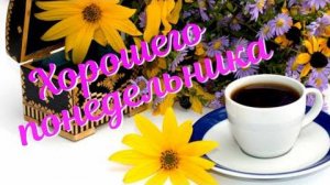 С Понедельником. Удачной недели. Красивое пожелание.